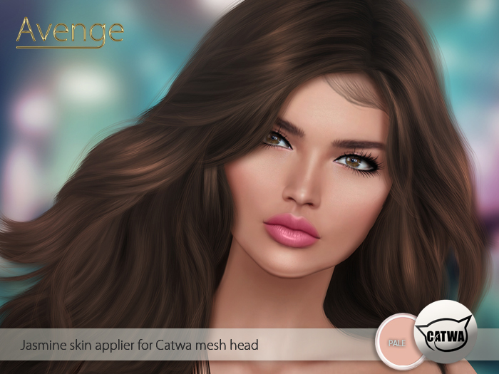 Second Life Marketplace [Avenge] Jasmine skin applier for Catwa pale