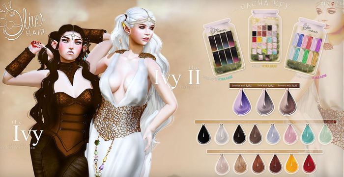 .Olive. the Ivy II Hair - Brownie Melt RARE