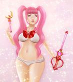 .tsg. Moonlight Magic - Moon Stick Pink RARE