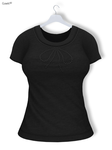 Gawk! Black Cutie Shirt (Mesh) - for Maitreya Mesh Body