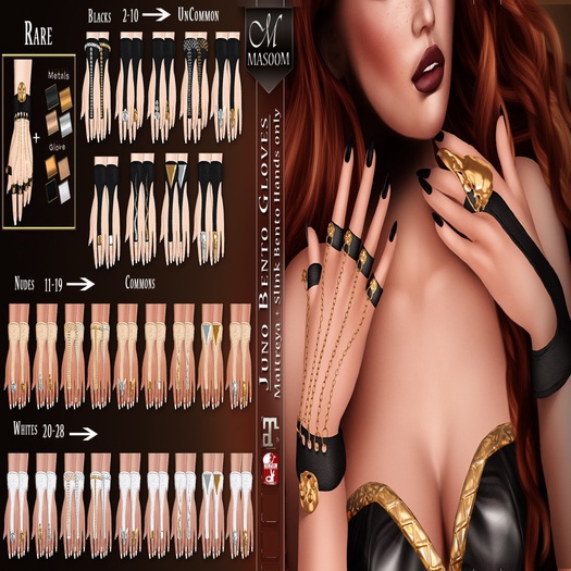 [[ Masoom ]] Juno Gloves 25  COMMON