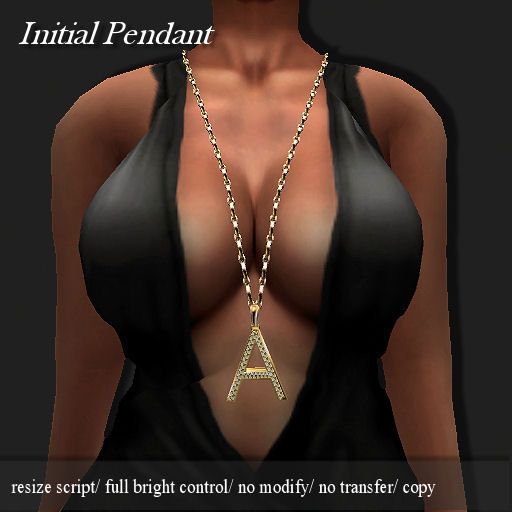 Initial Pendant (Female) Gold [A]