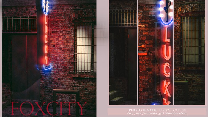 FOXCITY. Photo Booth - Lucky Lounge (Boxed HUD. Wear me)
