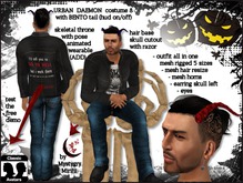 Urban daemon 8 mesh rigged costume BENTO tail hair denim devil
