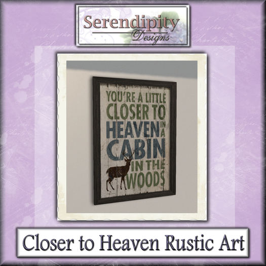 Serendipity Designs - Heaven at the Cabin  