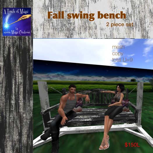 Bench swing for 2 Crate