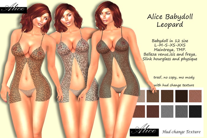 Alice babydoll leopard
