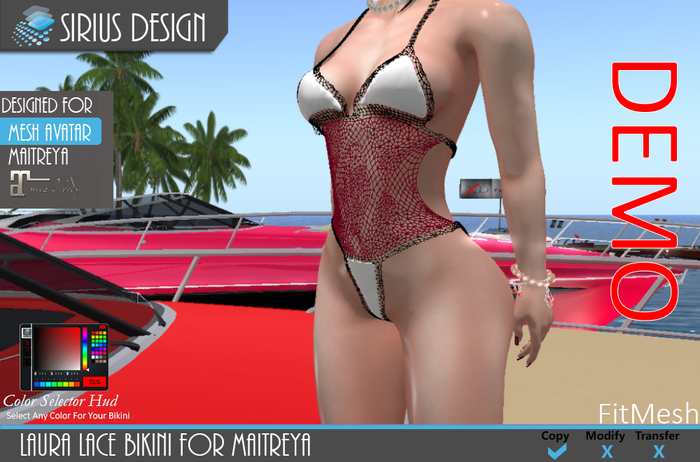 Sirius Design Laura Lace Bikini BoxedBoxed==DEMO==