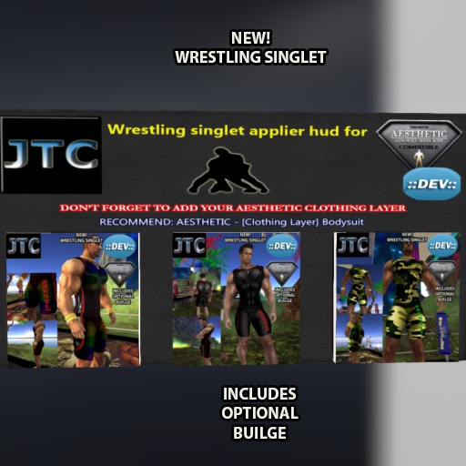 JTC WRESTLING SINGLETS LONG 3PAC HUD-AES-DEV -BOX