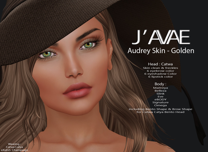 [J'AVAE] AUDREY SKIN - GOLDEN