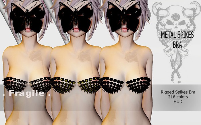 .Fragile. Metal Spike bra 216 colors Kemono Versions