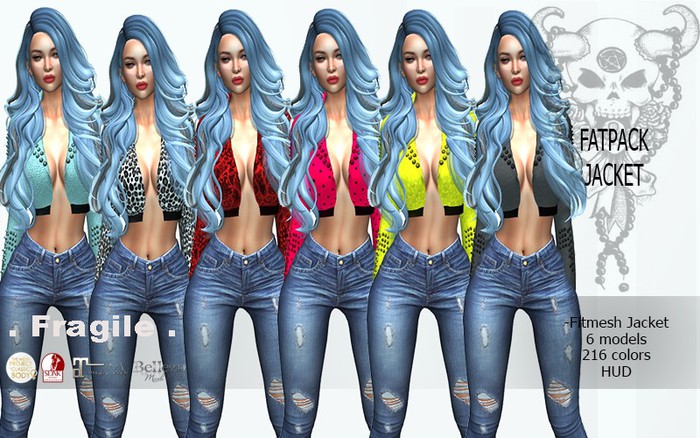 .Fragile.  Jacket 5 styles 216 colors TMP MAITREYA SLINK BELLEZA