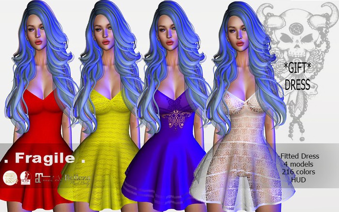 .Fragile.  HHdress 4 models 216 colors TMP MAITREYA SLINK BELLEZA