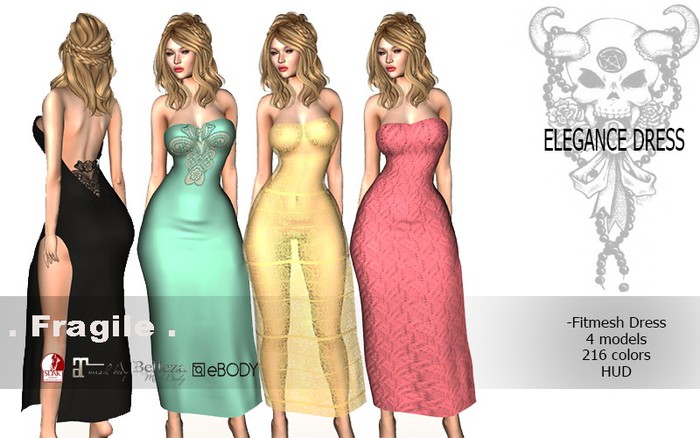 .Fragile. ELEGANCE 4 MODELS 70 COLORS MAITREYA SLINK BELLEZA EBODY