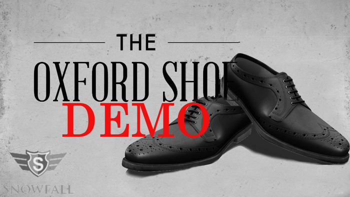 DEMO Black - MENS OXFORD SHOES