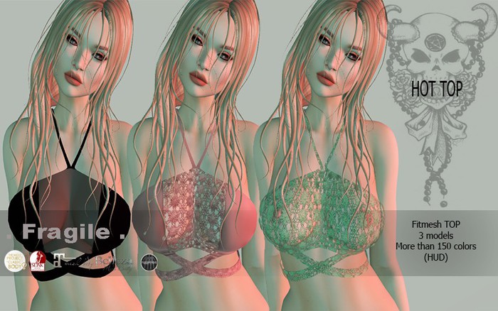 .Fragile.  3 models TOP , 40 colors INCLUDE HAIR GIFT