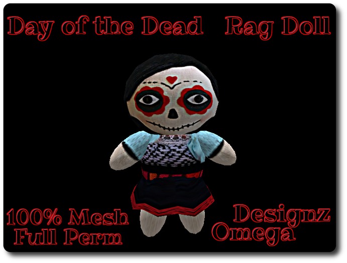 Second Life Marketplace - Day of the Dead Rag Doll 100% Mesh Full Perm