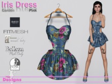 Iris Dress Garden Pink