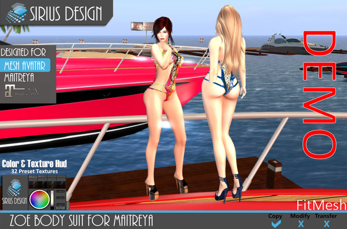 Sirius Design Zoe Fishnet Body Suit Boxed==DEMO==