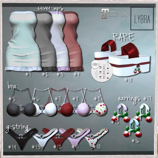 #10 LYBRA . Cherry G-string