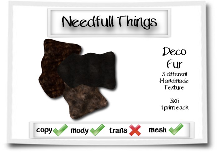 Needfull Things - Deco Fur