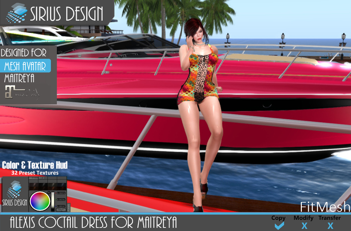 Sirius Design Alexis  Mini Coctail Dress Boxed