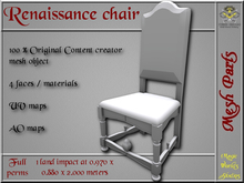 Renaissance chair - 1 LI - FULL PERMS Mesh