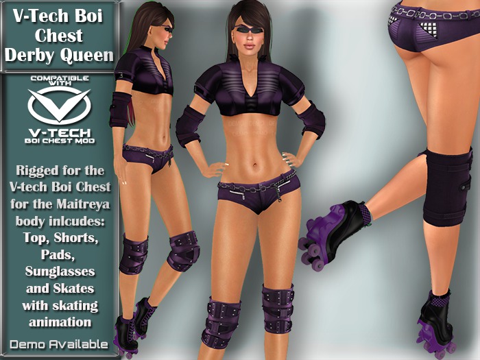 V-Tech Boi Chest Hot Stuff Derby Queen DEMO