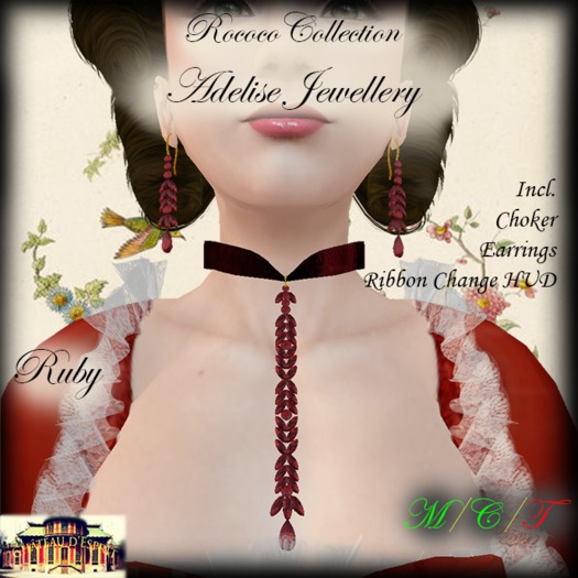 ~CdE~ Rococo Adelise RUBY Jewellery