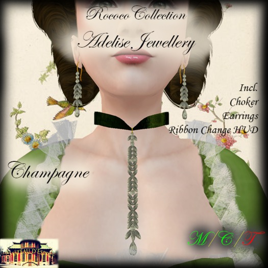 ~CdE~ Rococo Adelise CHAMPAGNE Jewellery