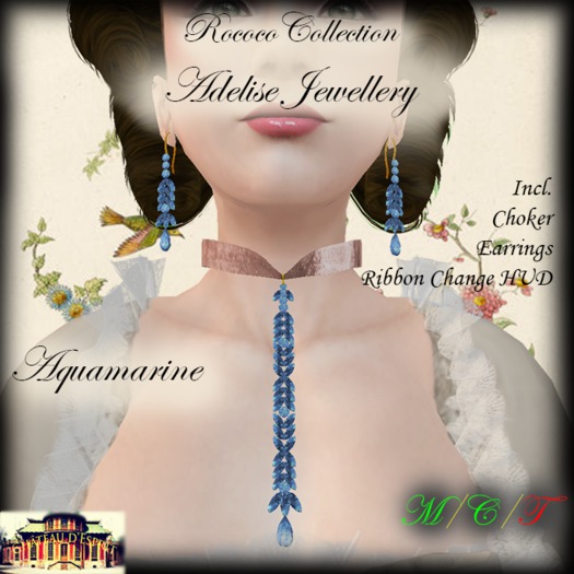 ~CdE~ Rococo Adelise AQUAMARINE Jewellery