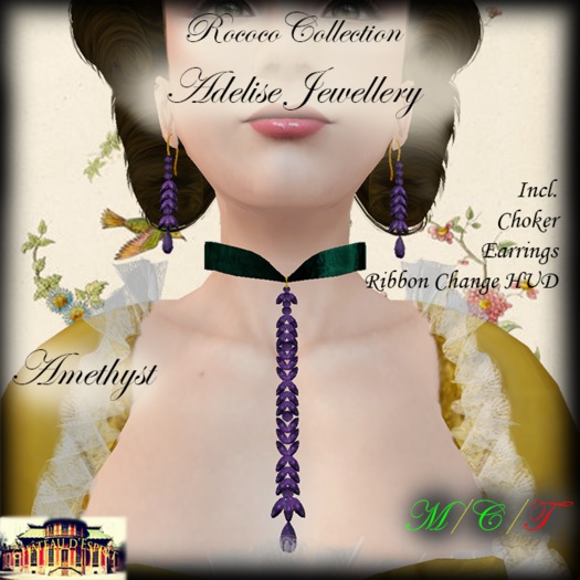 ~CdE~ Rococo Adelise AMETHYST Jewellery