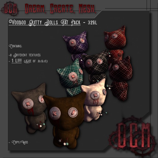 ~D.C.M~ Voodoo Kitty Dolls FatPack