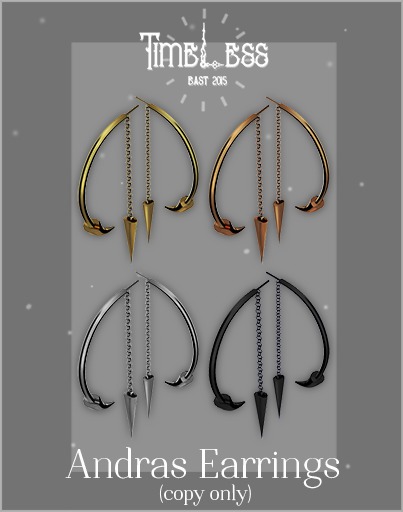 Timeless - Andras Earrings ONIX