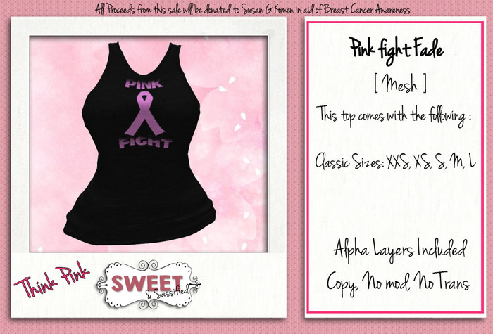 [SNS - Think Pink Pink Fight Fade (B)