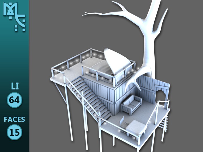 Romantic Retreat Treehouse - FULL PERM