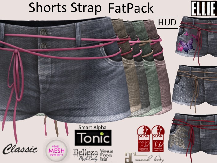 ELLIE Shorts Strap FatPack