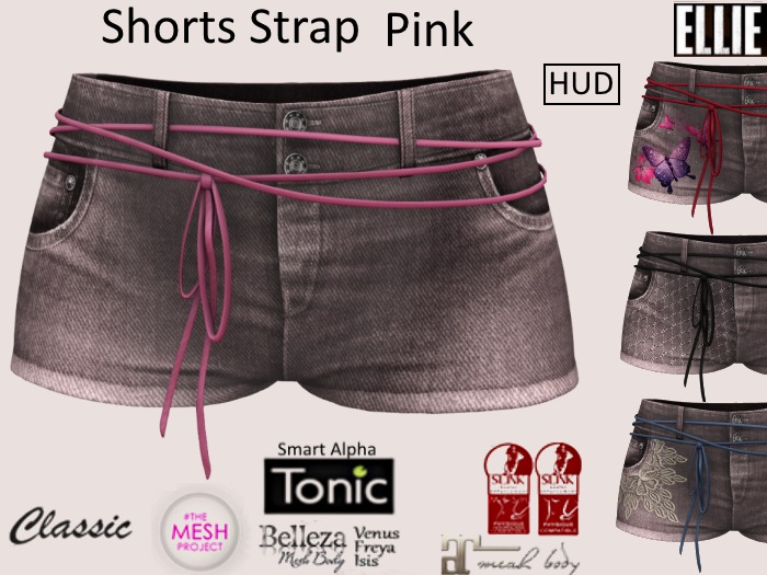 ELLIE Shorts Strap Pink