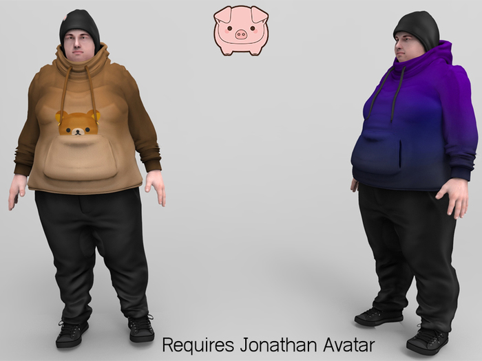 piggu Jonathan's Hooded Outfit 01