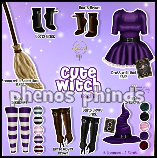 Luas Cute Witch Socks Red