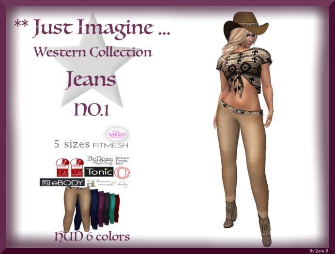 ** Just Imagine Western Collection Jeans NO.1