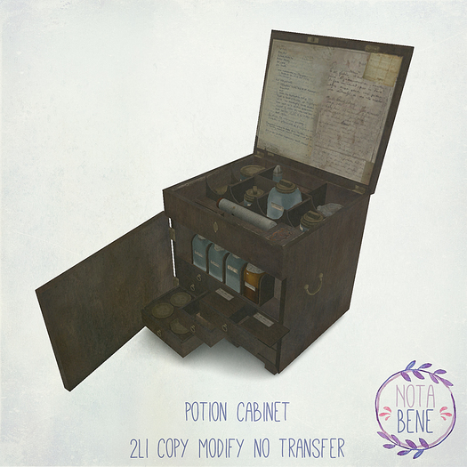 [nota bene] potion cabinet