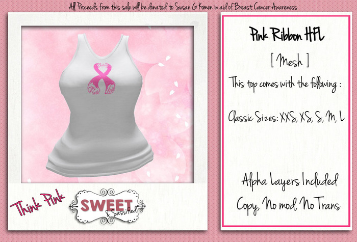 [SNS - Think Pink Ribbon (w)