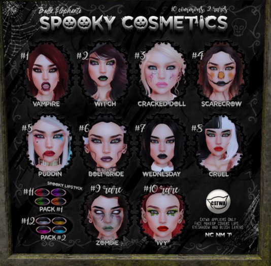 Bella Elephante - Spooky Cosmetics *Ivy* #10 RARE