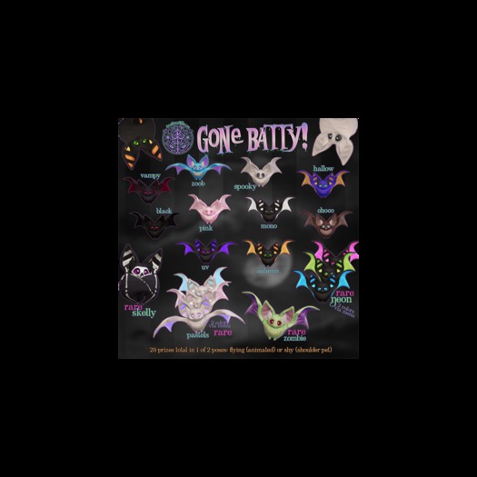 darkendStare. gone batty [pastel] fly RARE