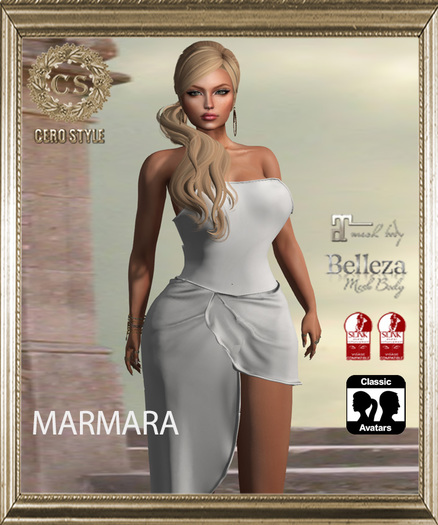 CERO STYLE Marmara Dress White