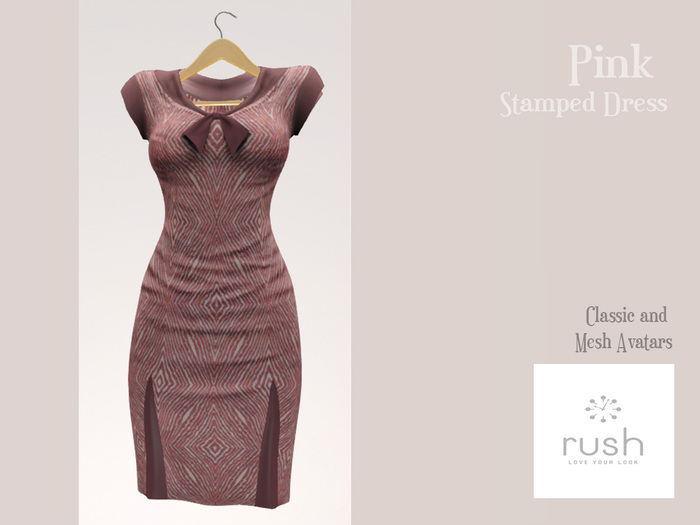 RUSH Pink Stamped Formal Dress Pack