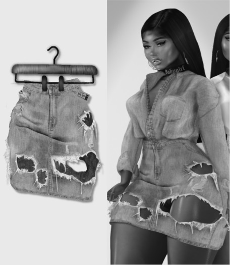 DEMO Jourda x Royo Distressed Denim Set