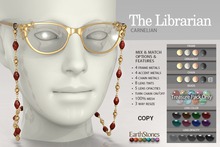 EarthStones Eye Glasses - The Librarian - Carnelian