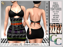 UG RUBY DRESS TEXTURES  CLIPPY   PNG TEXTURES - FULL PERM